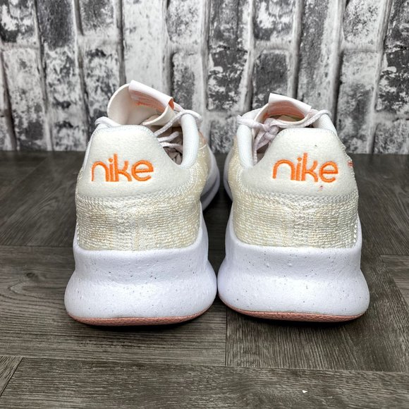 Nike Women's Sneakers in Cream and Orange - Picture 6 of 9